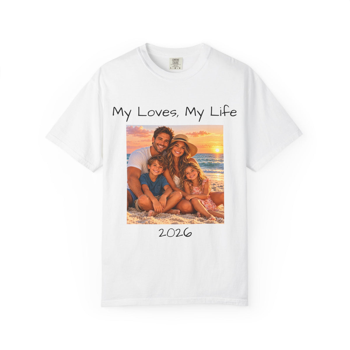 Personalized Photo Shirt, Comfort Colors®, Custom Image and Text