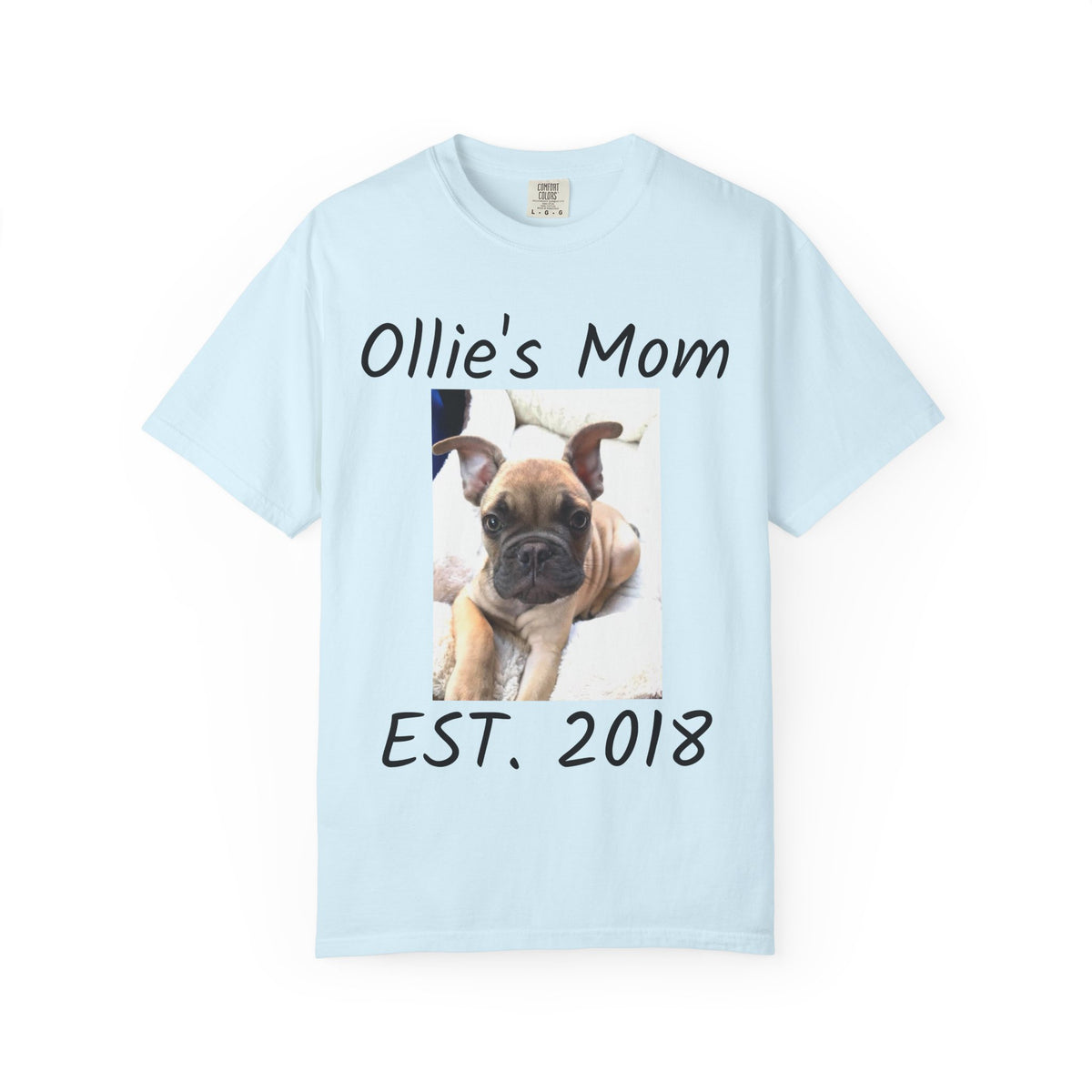 Personalized Dog Photo Shirt, Comfort Colors®, Custom Name and Year