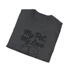 My Pet, My Love Cat & Dog T-Shirt