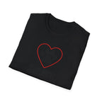 Red Heart Outline T-Shirt