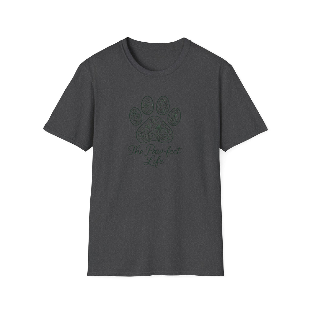 Floral Paw Print T-Shirt