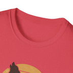Wolf Silhouette at Sunset T-Shirt