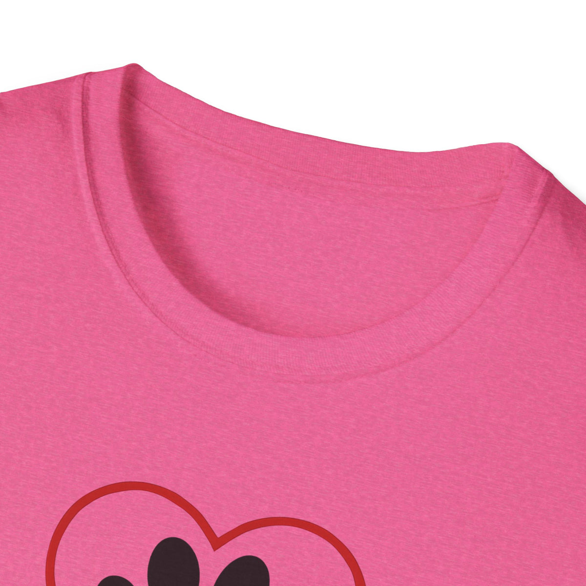 Red Heart Outline T-Shirt