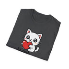 Cute Cat with Heart T-Shirt
