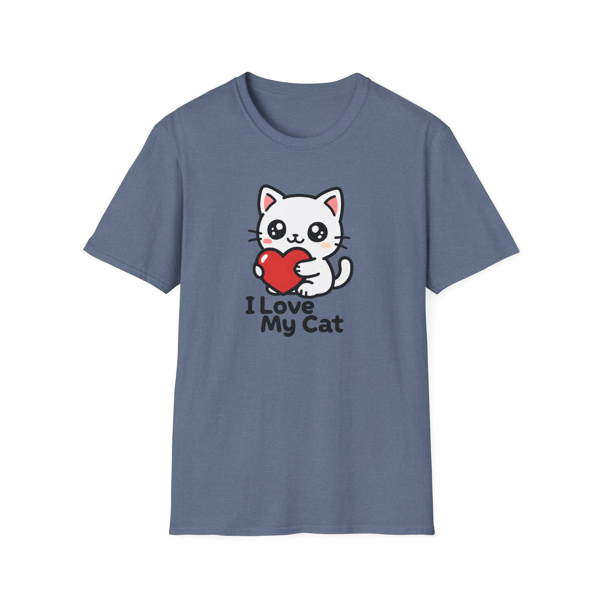Cute Cat with Heart T-Shirt