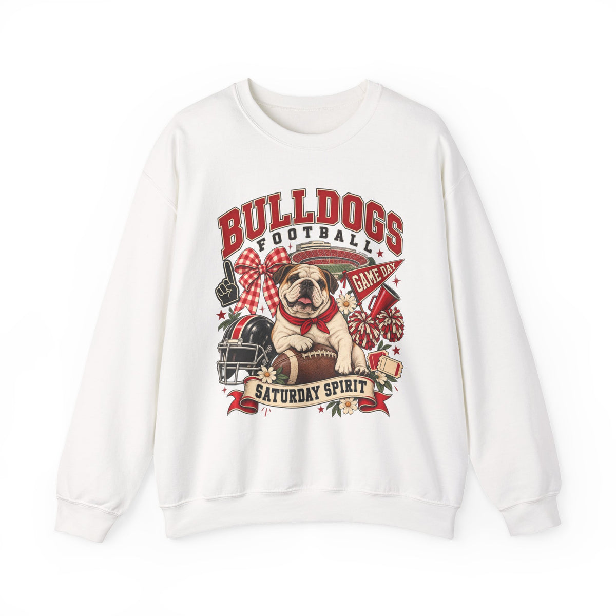 Bulldogs College Football Crewneck Sweatshirt