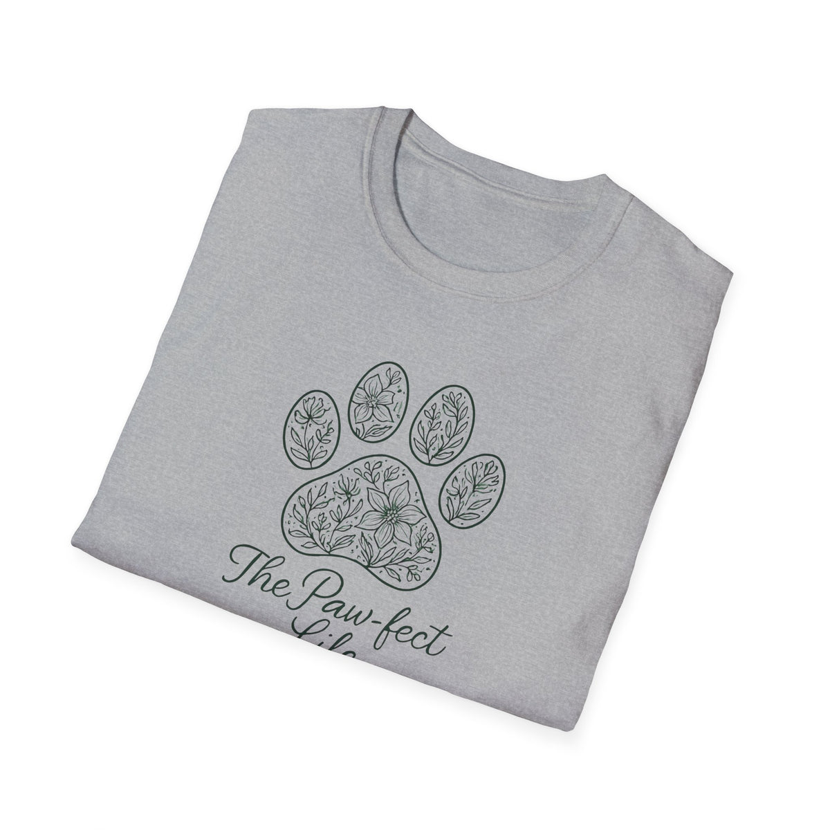 Floral Paw Print T-Shirt