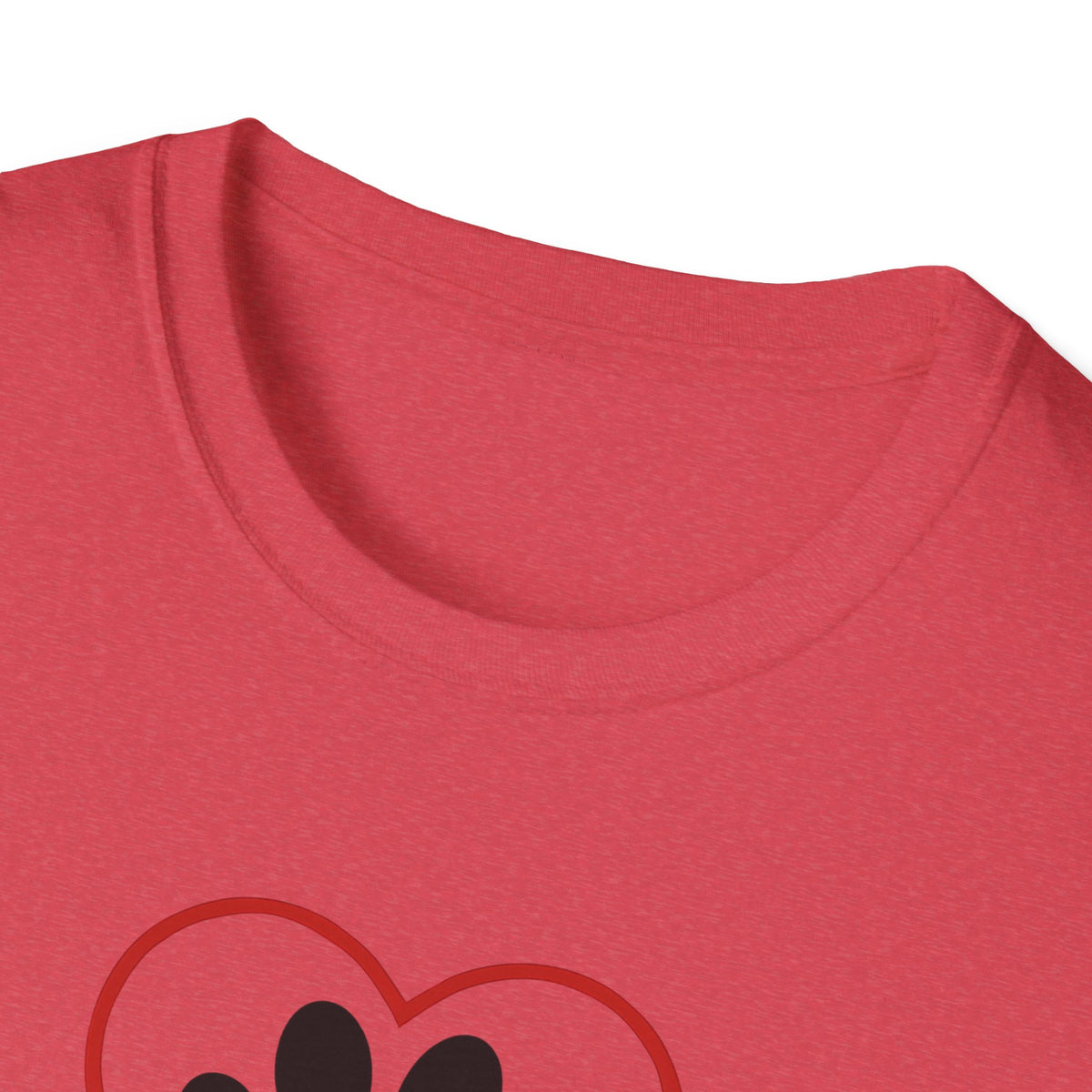 Red Heart Outline T-Shirt