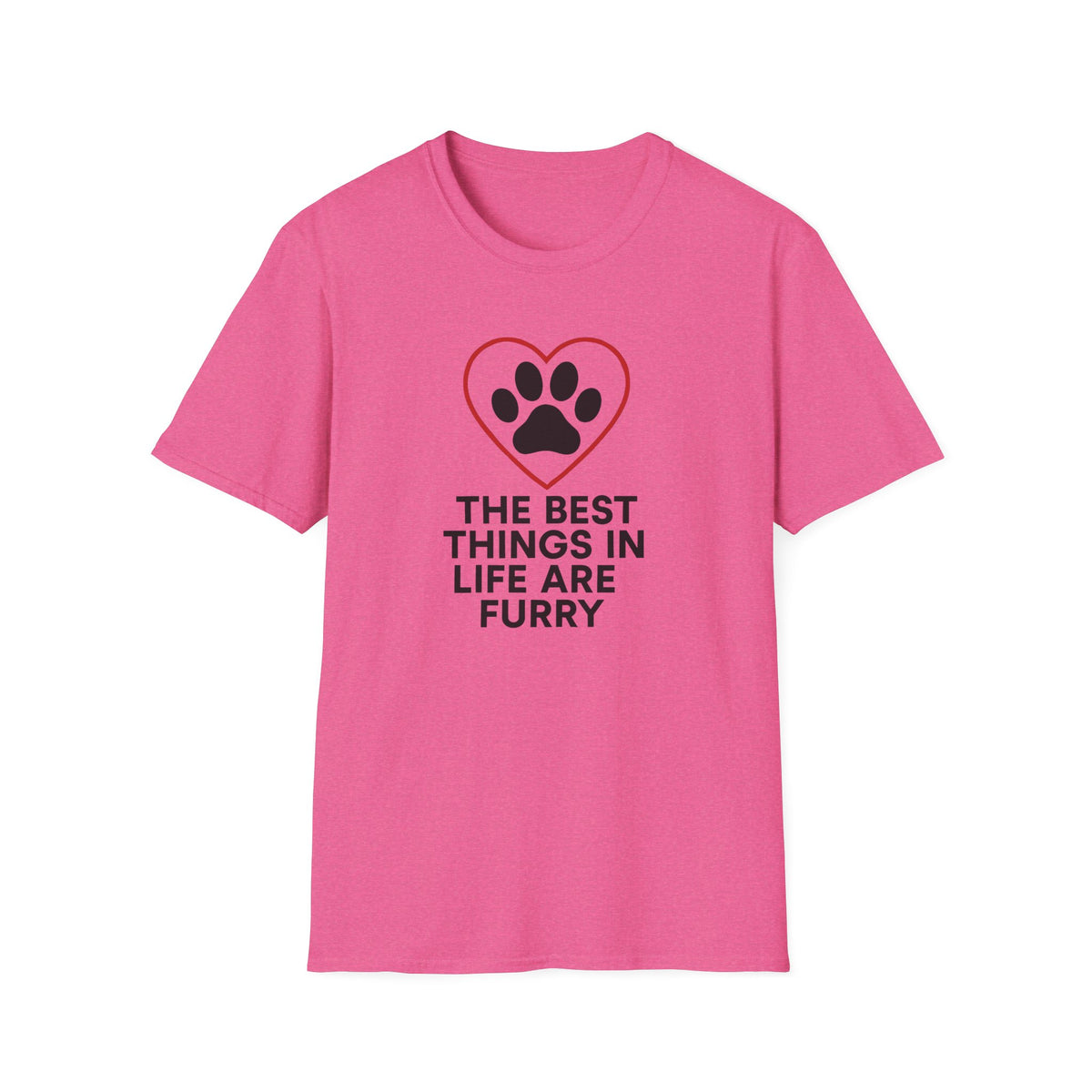Red Heart Outline T-Shirt