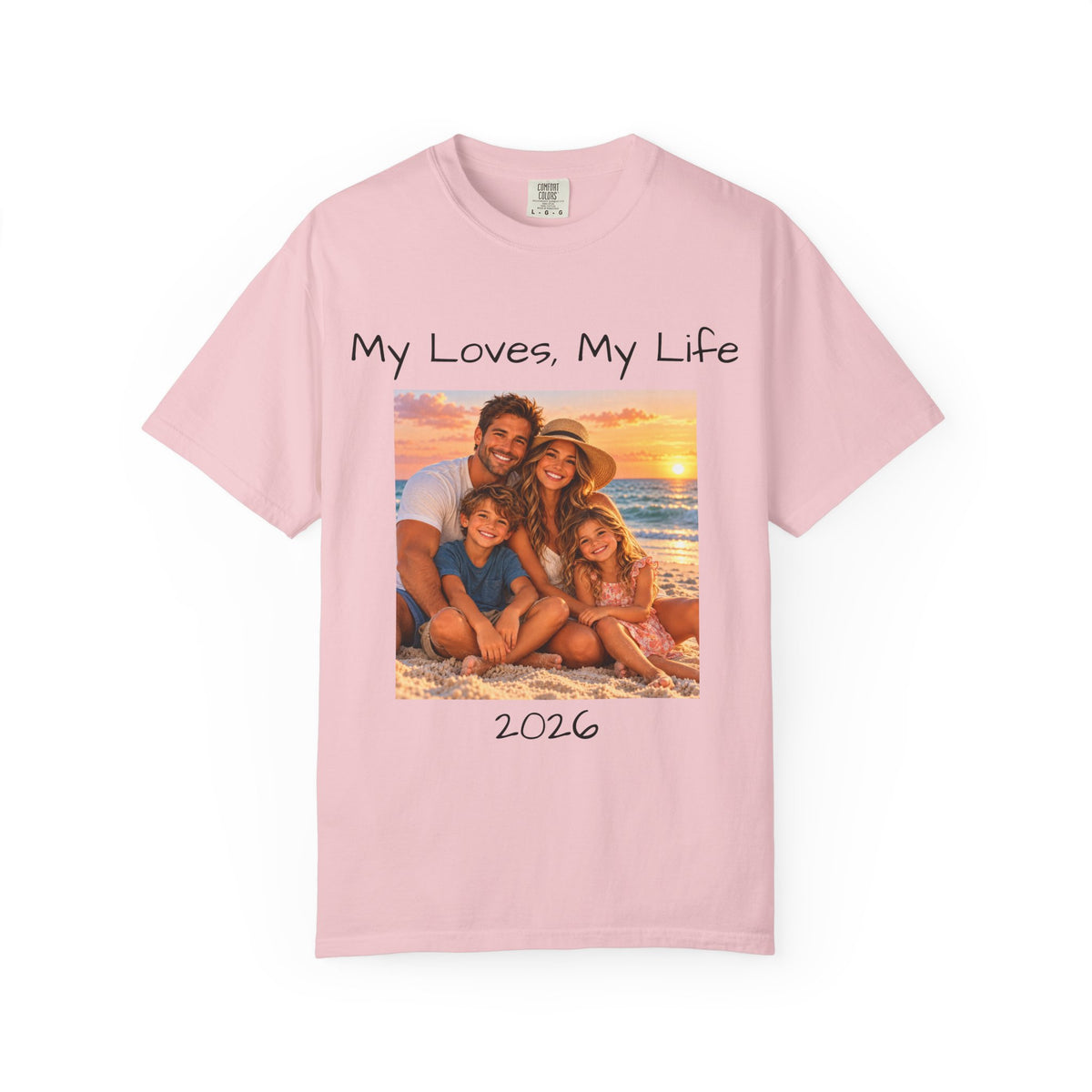 Personalized Photo Shirt, Comfort Colors®, Custom Image and Text