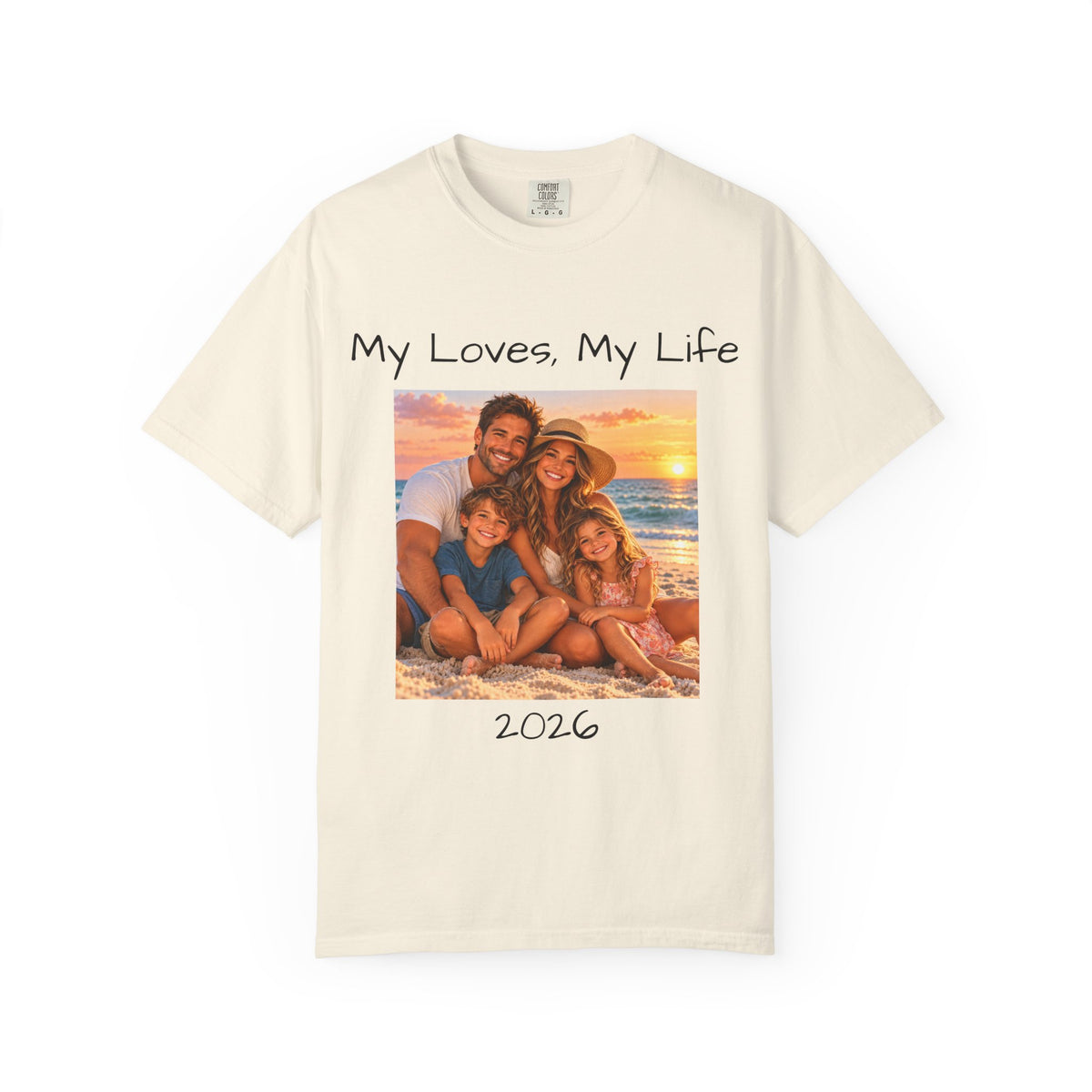 Personalized Photo Shirt, Comfort Colors®, Custom Image and Text