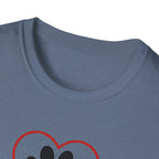Red Heart Outline T-Shirt