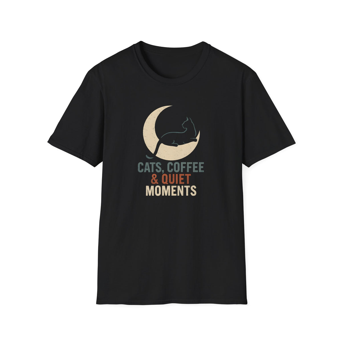 Cats Coffee Quiet Moments T-Shirt