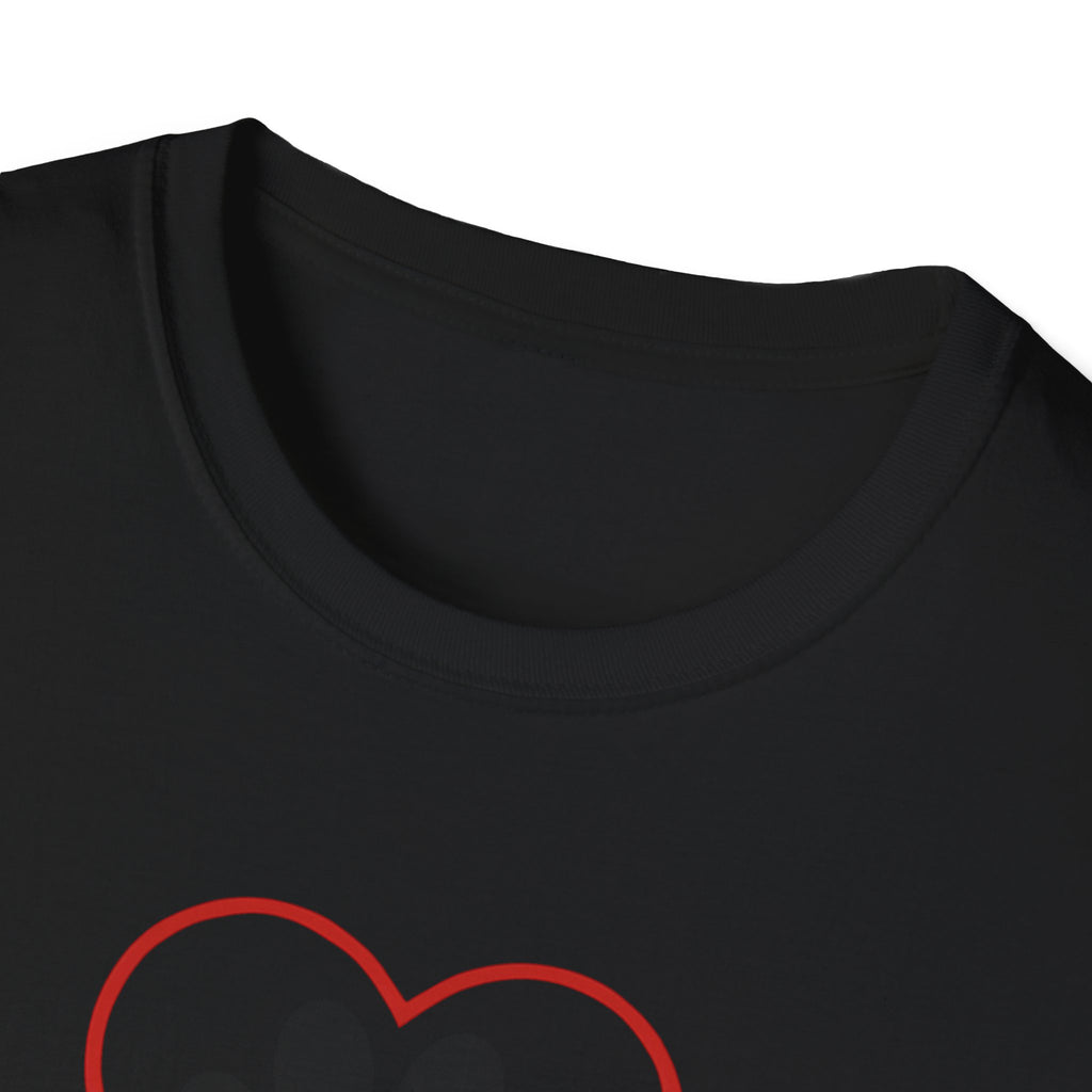 Red Heart Outline T-Shirt