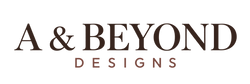 A & Beyond Designs wordmark