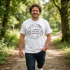 Speak for the Animals white T-shirt lifestyle mockup